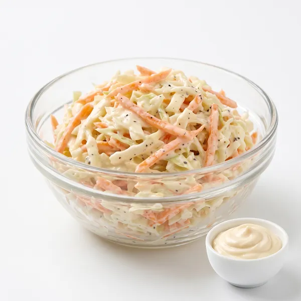 120g Salad Carrots, White Cabbage, Creamy Dressing