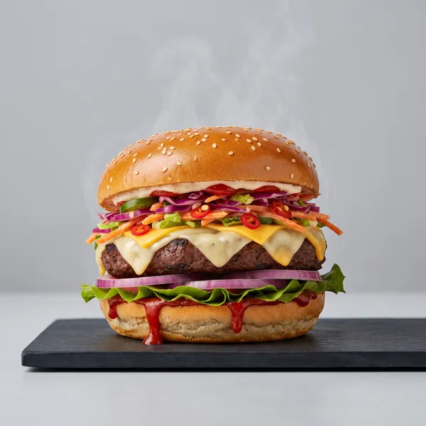 Cheesy Firecracker Burger