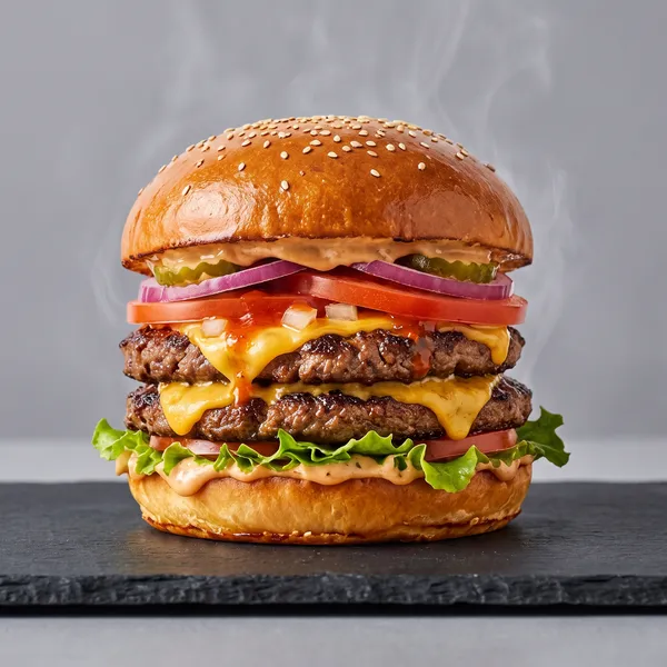 Double Beef Burger (Hot)